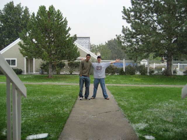 Snowing